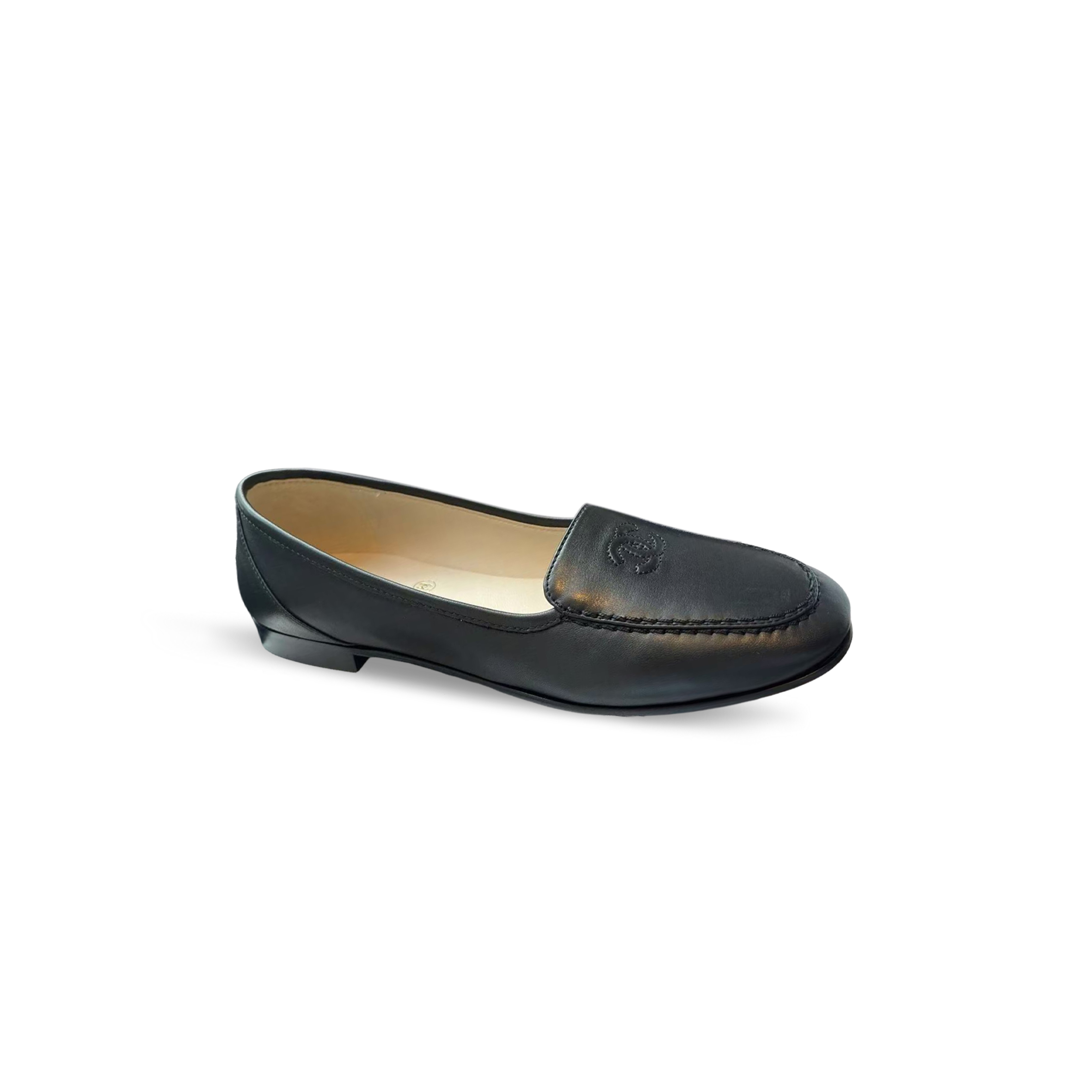 CHANEL EMBROIDERY FLAT LOAFERS G45060